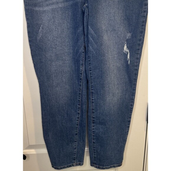 Nicole Miller Nomad Super High Rise Taper Button Fly Distressed Jeans Women’s 8 - Picture 3 of 12